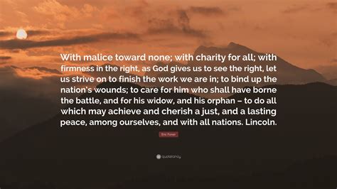 WITH CHARITY FOR ALL .